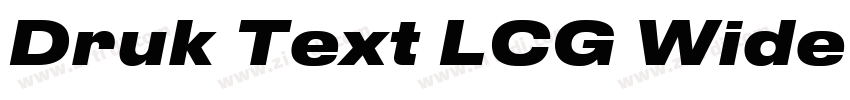 Druk Text LCG Wide M字体转换